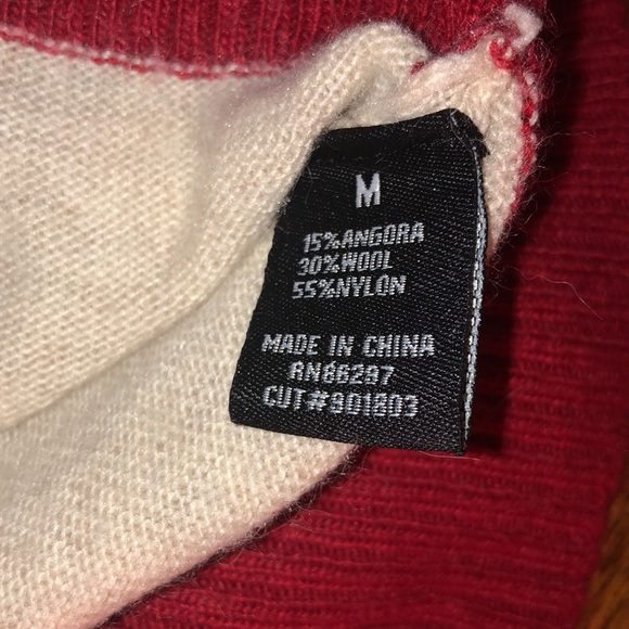 BCBGMAXAZRIA  Red/Tan Caridgan M - Picture 6 of 6